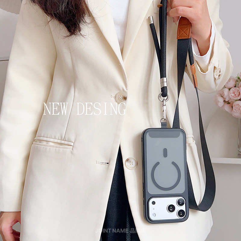 适用苹果16手机壳iphone 17带长挂绳15大孔视窗14Plus防摔13ProMax肤感磁吸12P时尚保护壳套Air Case橙色包边,3C数码配件,手机保护套/壳,淘宝优惠券,粉丝福利购,淘宝优惠卷