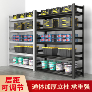 千鹿仓储货架置物架鸟笼架子多层落地货物架家用阳台架超市收纳层