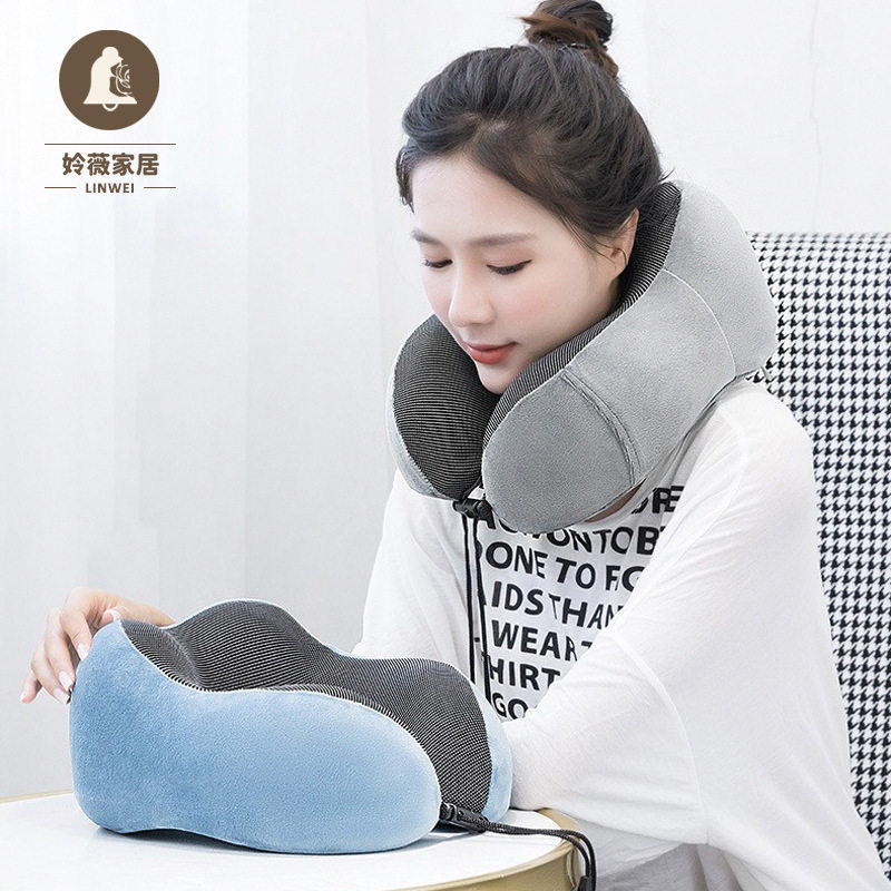 亚马逊爆款旅行收纳护颈枕办公室午睡u型枕记忆棉礼品厂家直销,床上用品,U型枕/便携枕,淘宝优惠券,粉丝福利购,淘宝优惠卷