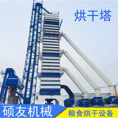 立式烘干塔生产厂稻谷烘干机度占地面积35-140吨玉米干燥设备