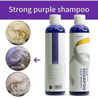 Lasting Purple Hair Dye Shampoo Cover Gray紫色洗发水染后护理