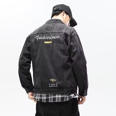 2026春秋季新款欧货牛仔外套男士潮牌韩版潮流上衣服男装夹克流行
