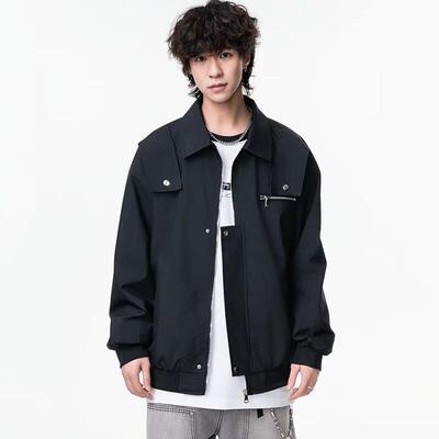 2026美式复古潮牌飞行员夹克外套男春秋款宽松休闲百搭情侣装上衣