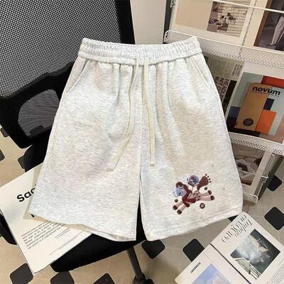 美式高街运动短裤男女夏季2026休闲裤子宽松慵懒风直筒情侣五分裤