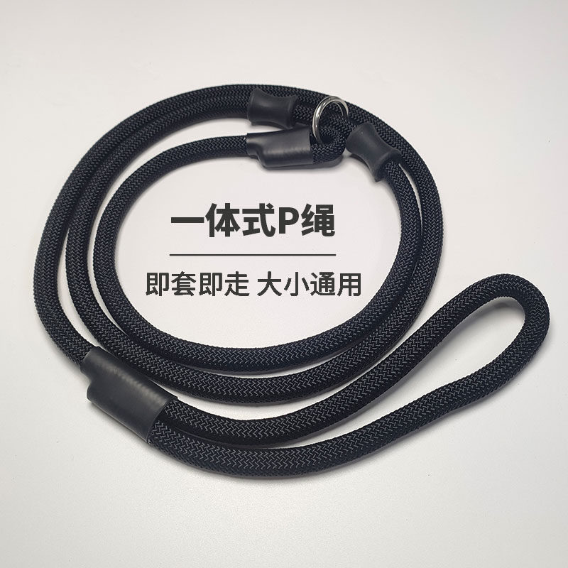 狗狗P绳狗绳遛狗绳训犬P链防脱防爆冲拉布拉多小型中型大型犬绳子