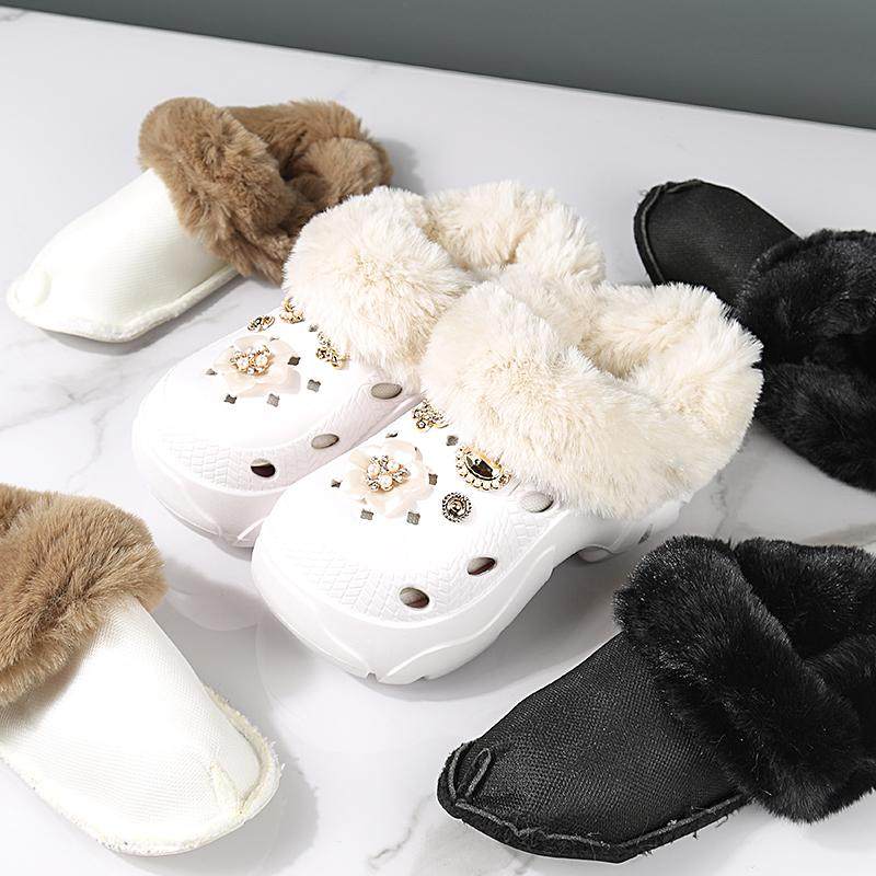 防水防滑毛毛鞋男女童可爱