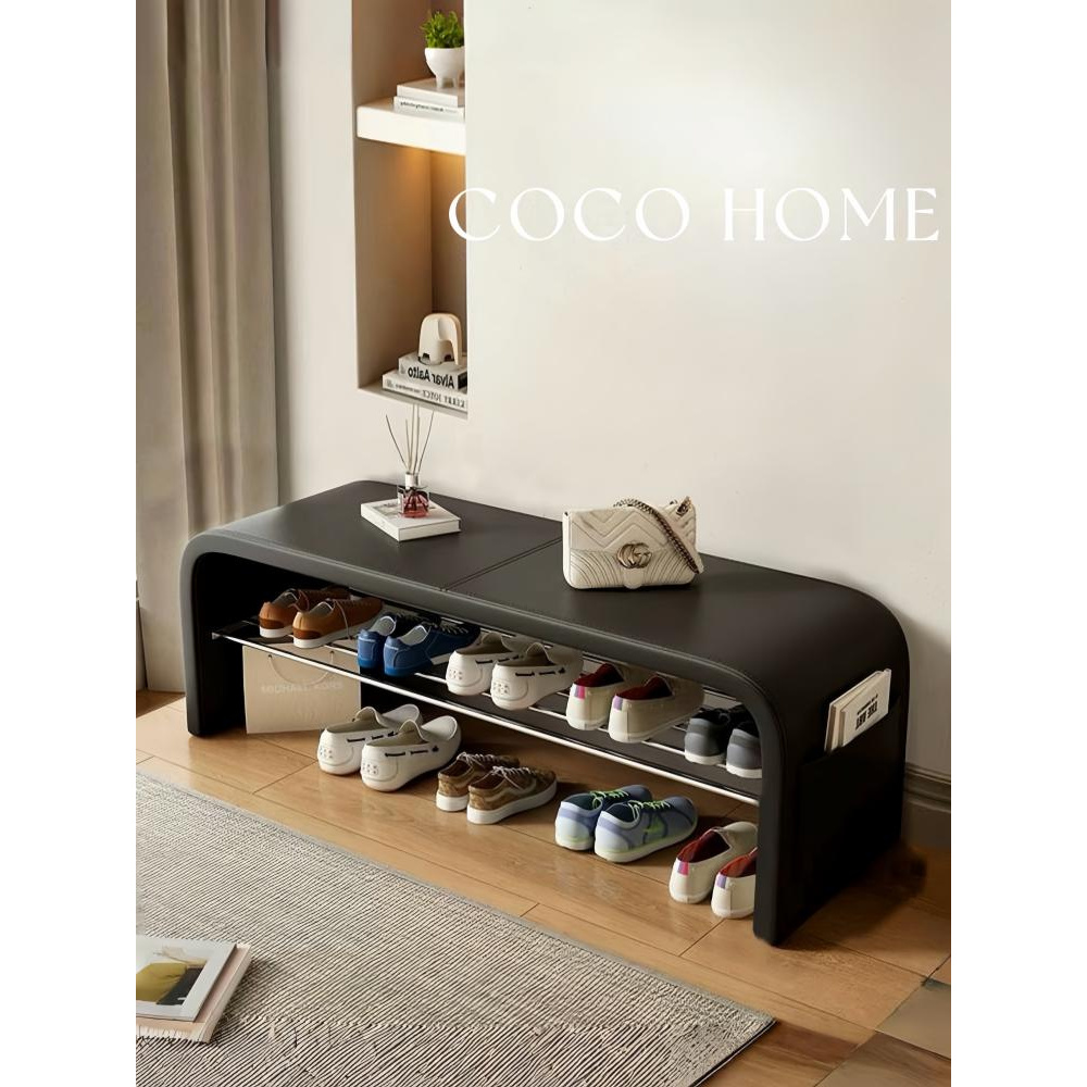 COCO 进门可坐穿鞋柜一体入户卧室床尾长条凳门口换鞋凳家用轻奢