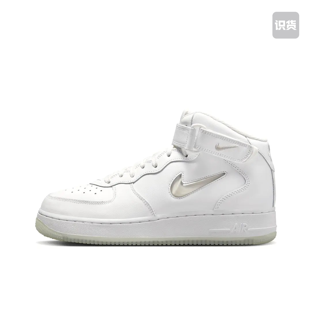 Nike Air Force 1 空军一号 中帮/白色/半透明底DZ2672-101济南ls