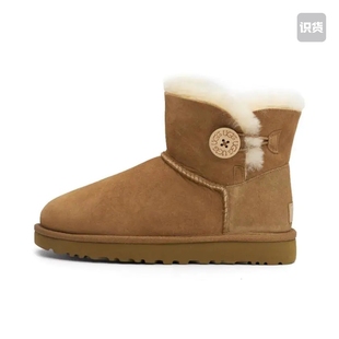 Bailey 栗子棕色1016422 Mini 雪地靴 CHE济南ls Butto羊皮毛 UGG