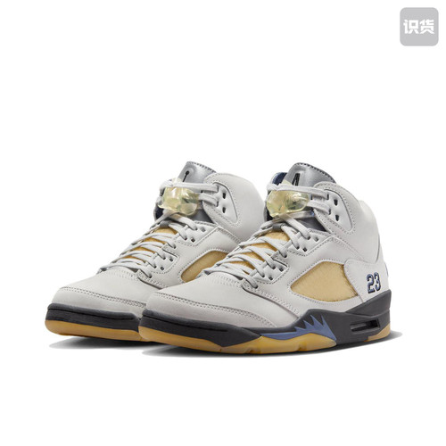 耐克Air Jordan 5白蓝AMM联名高帮篮球鞋FZ5758-004杭州XU仓