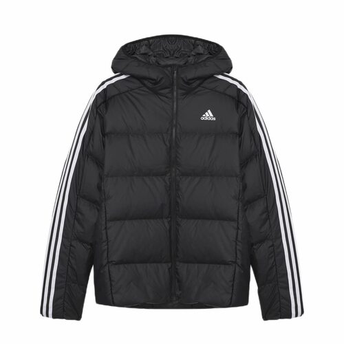 Adidas阿迪达斯 户外保暖加厚三条纹连帽羽绒服 JN7478 河南zm仓
