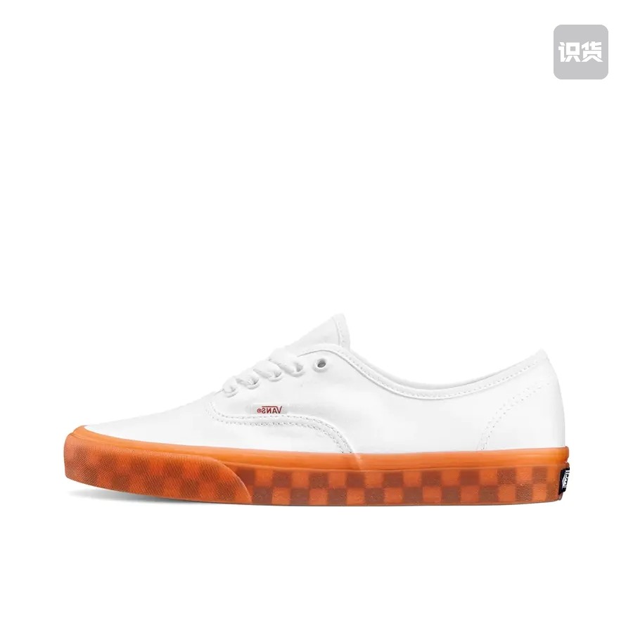 Vans/范斯 Authentic 板鞋 白橙/棋盘格VN0A5KRDAVE济南ls,运动鞋new,板鞋,淘宝优惠券,粉丝福利购,淘宝优惠卷