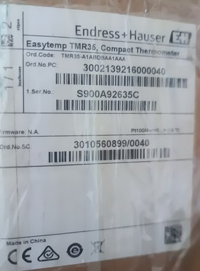 e+h温度探头TMR35-A1ABDBAA1AAA全新