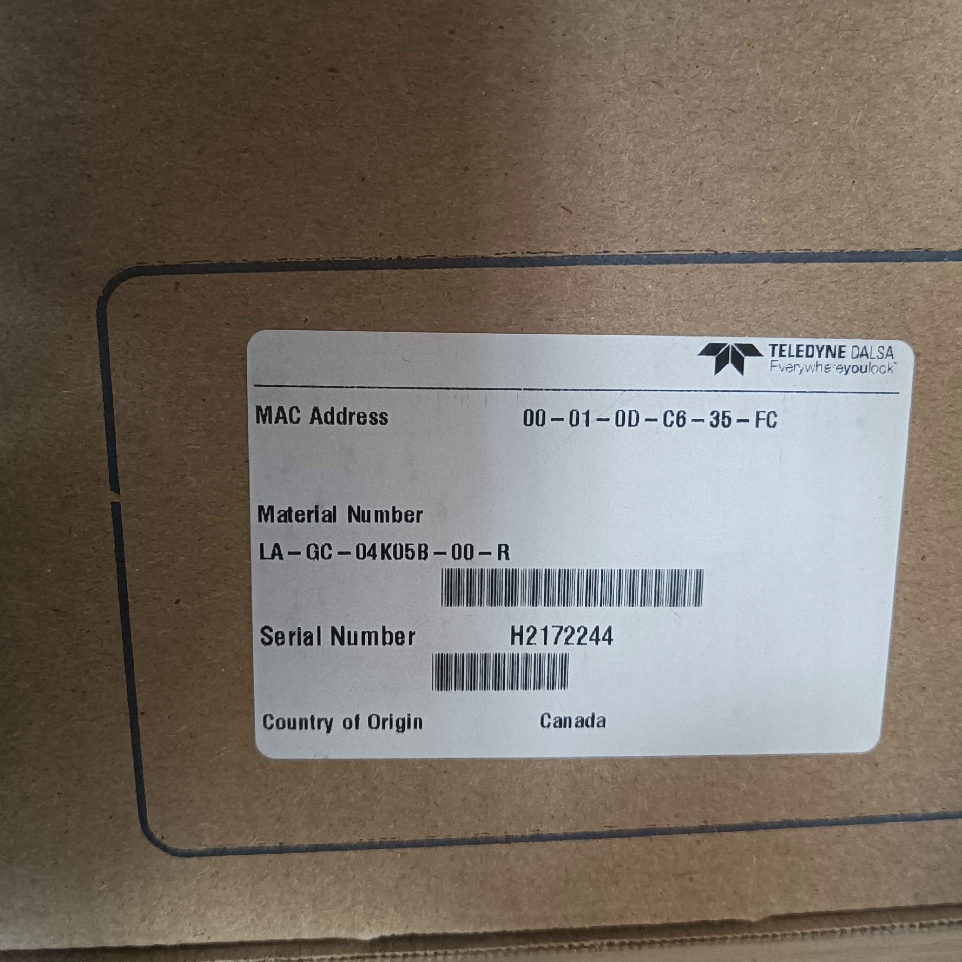 LA-GC-04K05B-00-R达尔莎相机 全新原装原装请询价