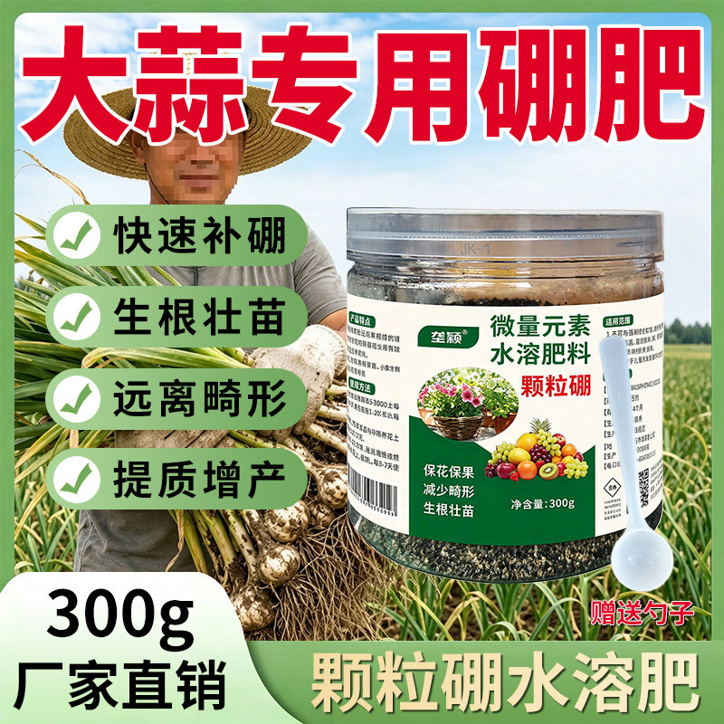 大蒜专用颗粒硼缓释肥促苔膨大蒜头壮根壮苗底肥基肥提质增产肥料