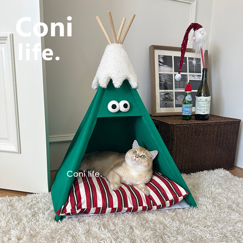 Coni life帐篷猫窝宠物窝冬季保暖四季通用狗窝圣诞氛围感猫咪屋