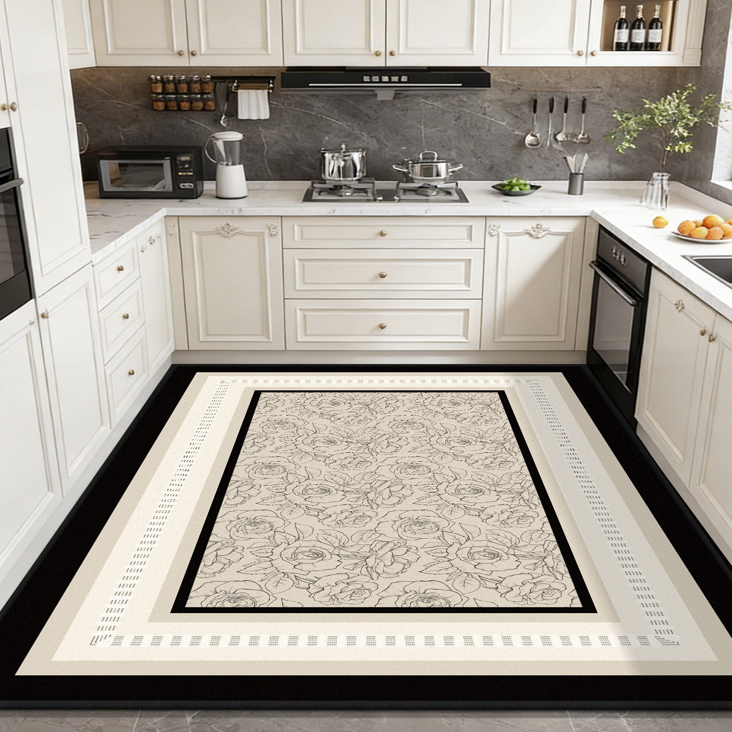 满铺厨房地垫防滑防油吸水垫可擦免洗门口耐脏脚垫防水专用地毯垫,居家布艺,厨房地垫,淘宝优惠券,粉丝福利购,淘宝优惠卷