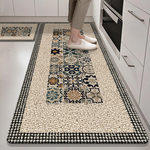 厨房地垫防滑防油可擦免清洗吸水吸油防水脚垫子2025新款 网红地毯