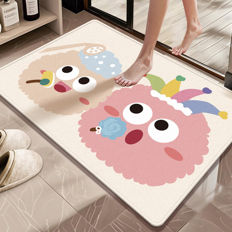 卫浴门口洗手间脚吸水防滑浴室地垫卫生间软硅藻泥厕所家用地毯子,居家布艺,家用脚垫,淘宝优惠券,粉丝福利购,淘宝优惠卷