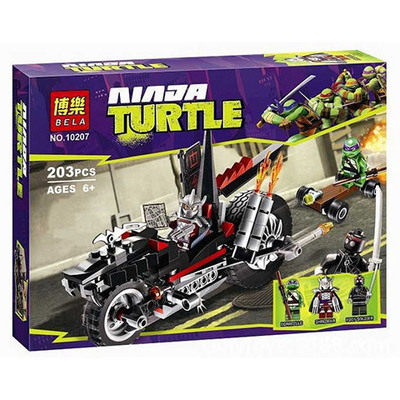 兼容乐高忍者神龟系列街头追逐