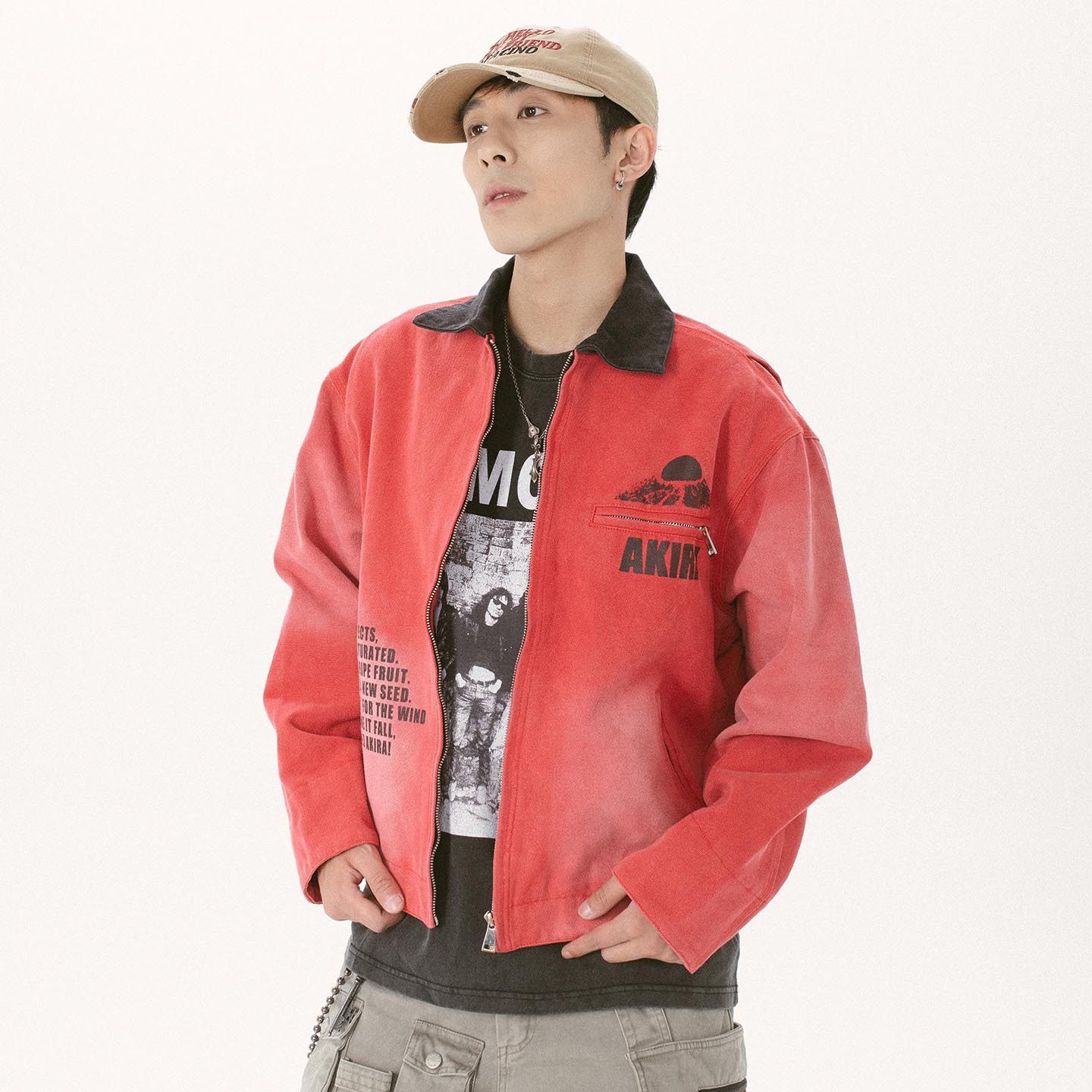 KV底特律短宽翻领夹克