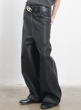 Dzic98（闭店清仓不退换）夏秋男士新款宽松直筒休闲裤子高级松弛