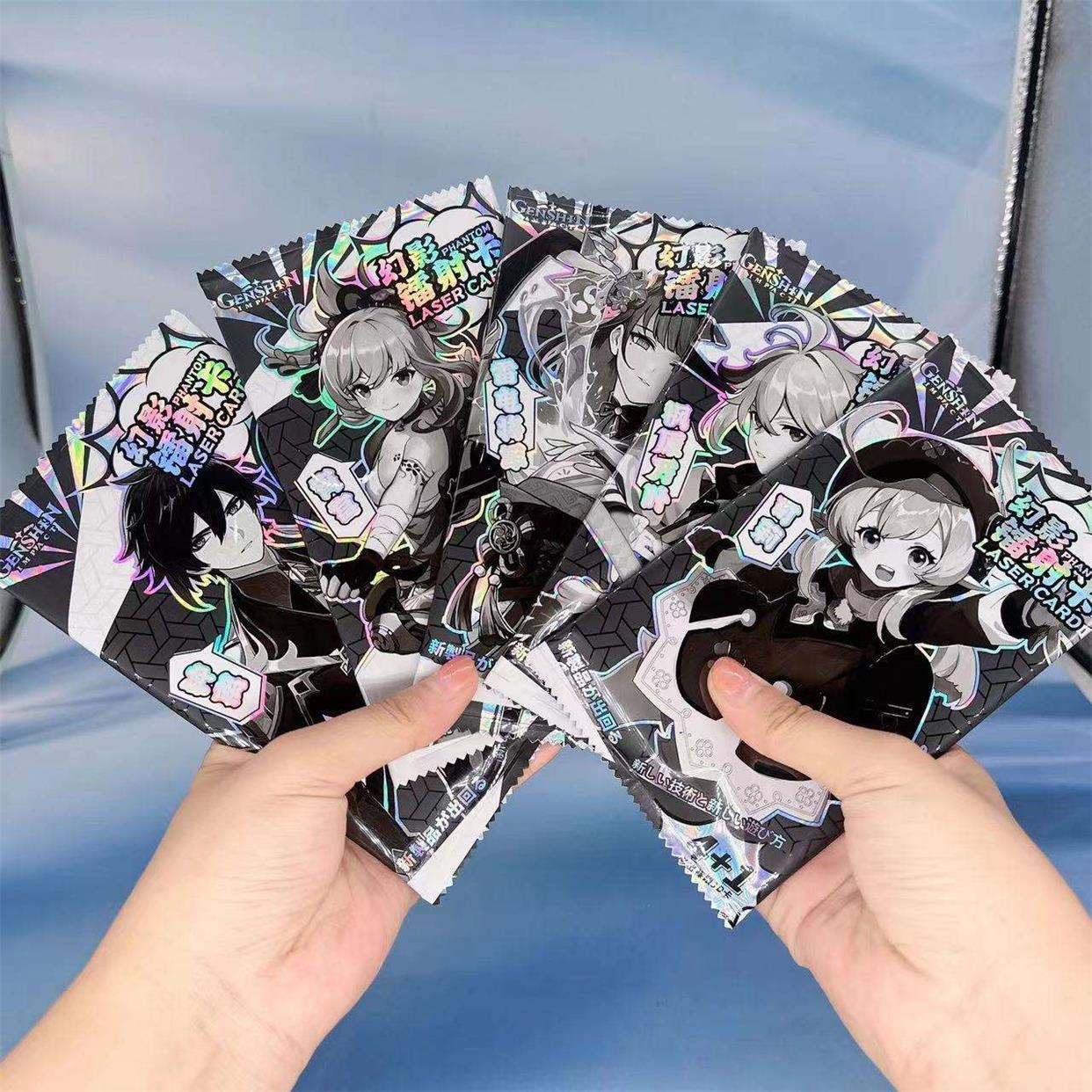 新款原神动漫周边二次元幻影镭射卡隐藏款3d裸眼游戏明信片小卡片