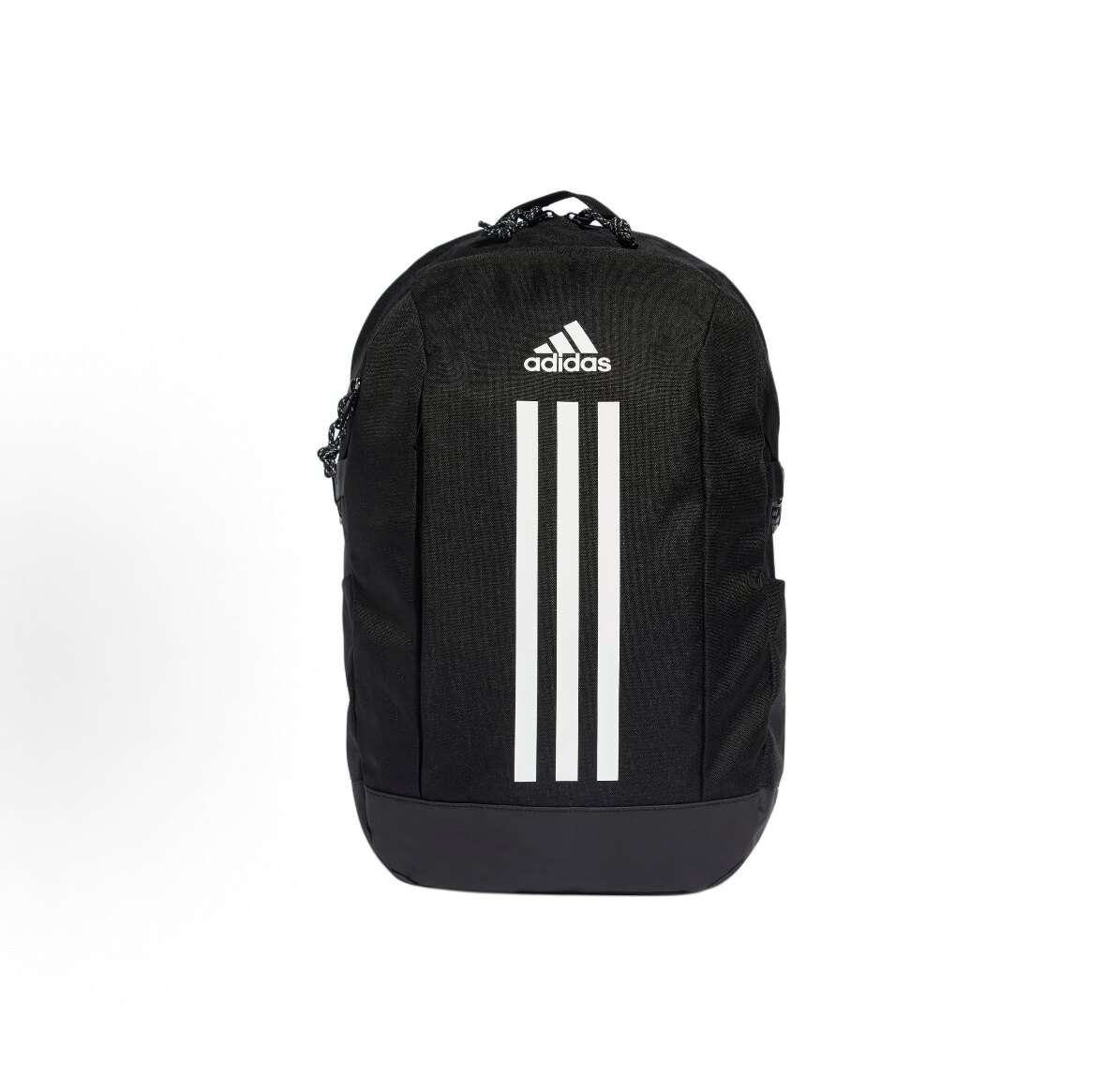 adidas 经典条纹拉链可调节肩带 涤纶(聚酯纤维)黑色拼白色