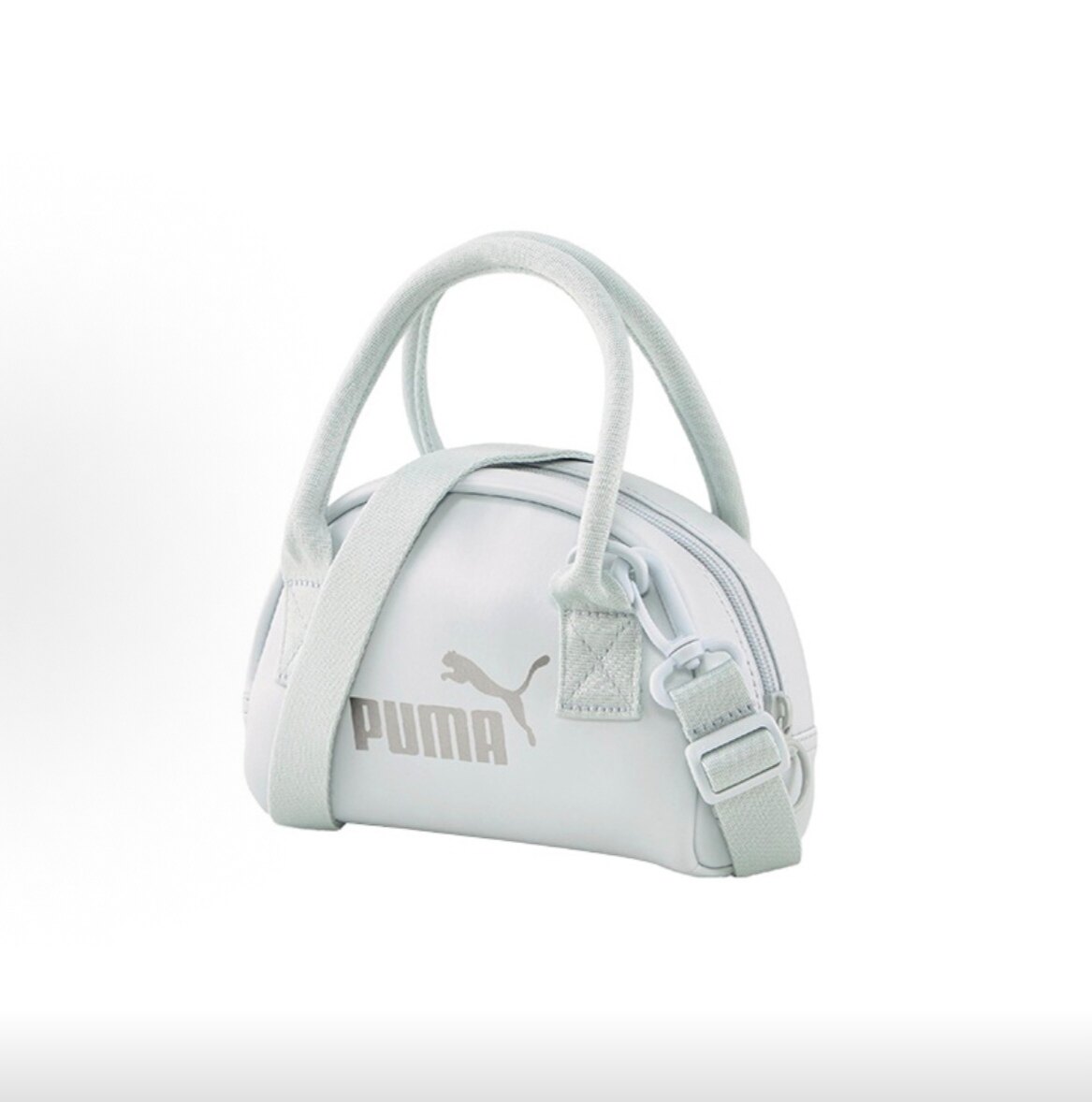 PUMA 彪马 CORE UP系列 新款人造革 单肩斜挎手提包 女款 灰色