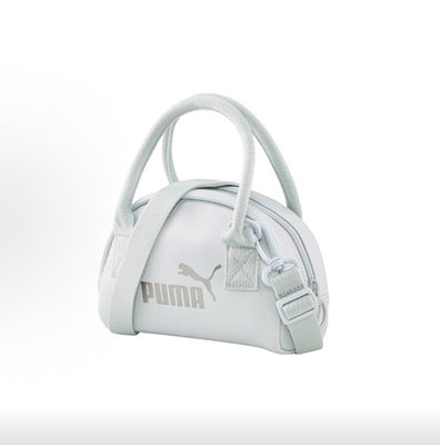 PUMA 彪马 CORE UP系列 新款人造革 单肩斜挎手提包 女款 灰色