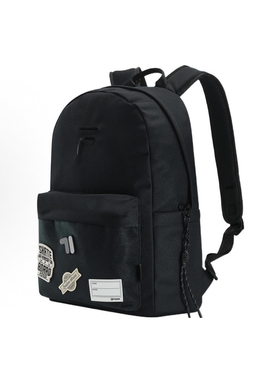 FILA FUSION斐乐潮牌 潮牌大容量双肩包常规 男女同款情侣款 黑色