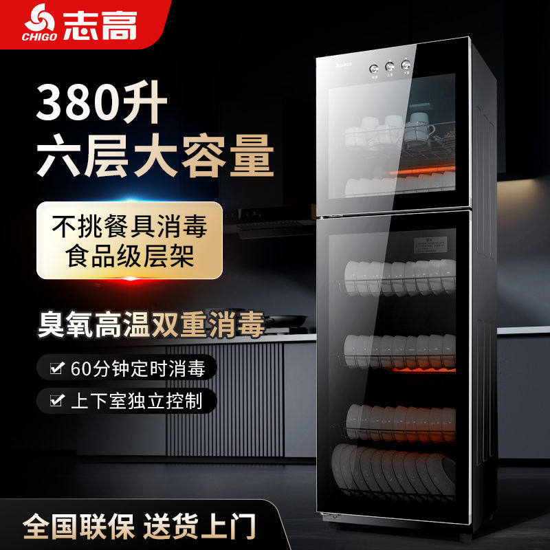志高消毒柜家用双门立式