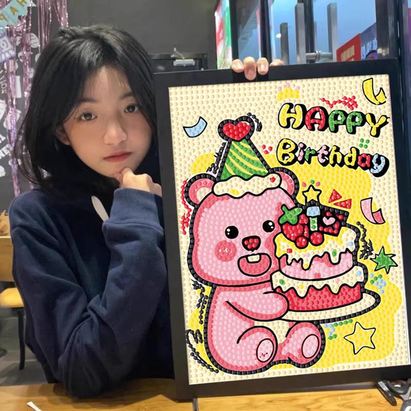 生日快乐钻石画diy满钻5d玩具