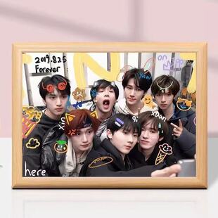 TNT时代少年团钻石画手工粘贴画明星周边写真定制装饰画摆件满钻