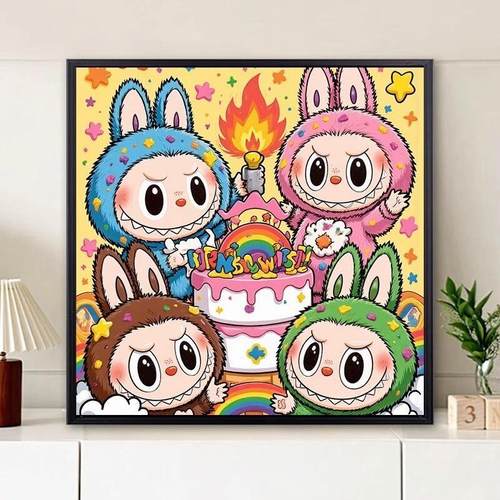 2025新泡泡玛特生日拉布布钻石画
