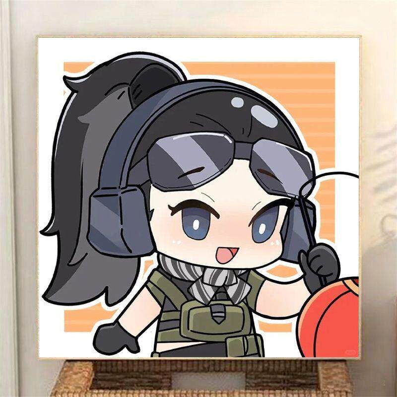 新款三角洲行动满钻钻石画手工粘贴画DIY人物创意装饰画有框定制