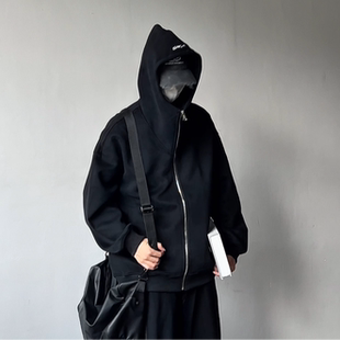 642 卫衣夹克外套360 阿叔春季 重磅400g高街百搭宽松连帽社恐开衫
