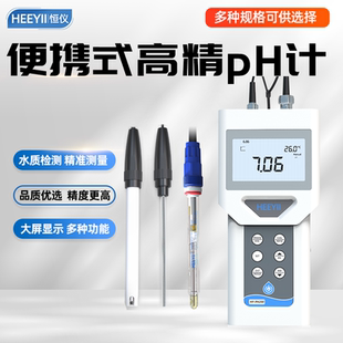 恒仪便携式PH计酸度计污水高精度工业级ORP手持式耐高温PH测试仪