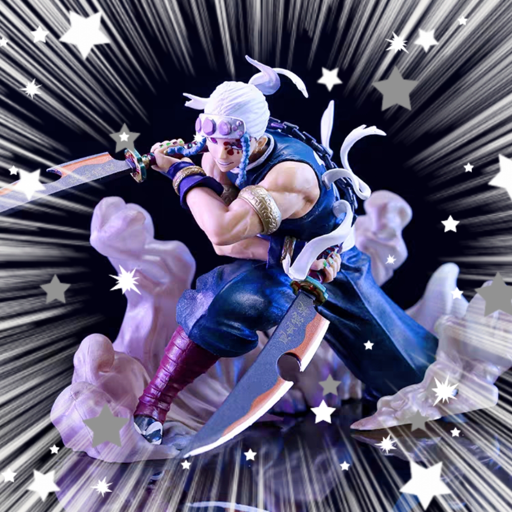 鬼灭之刃战斗音柱天元手办景品