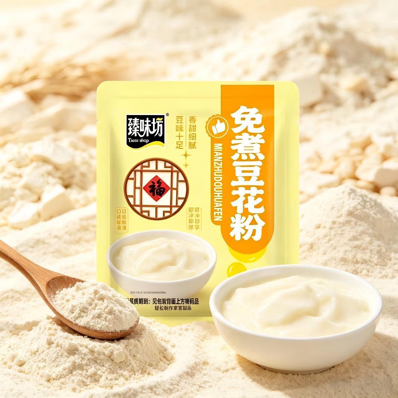 臻味坊免煮豆花粉 家庭DIY豆花豆腐脑 简单冲泡即食