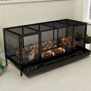 鸡笼子家用室外特大号防黄鼠狼密网防雨芦丁鸡自动清粪滚蛋养殖笼