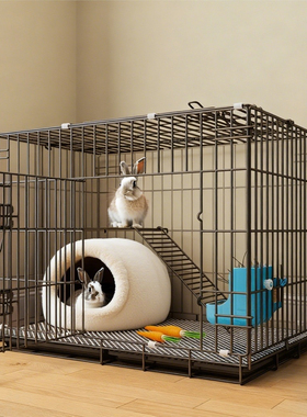 兔子笼子家用室内养兔专用大号荷兰猪豚鼠笼自动清粪宠物兔窝兔笼