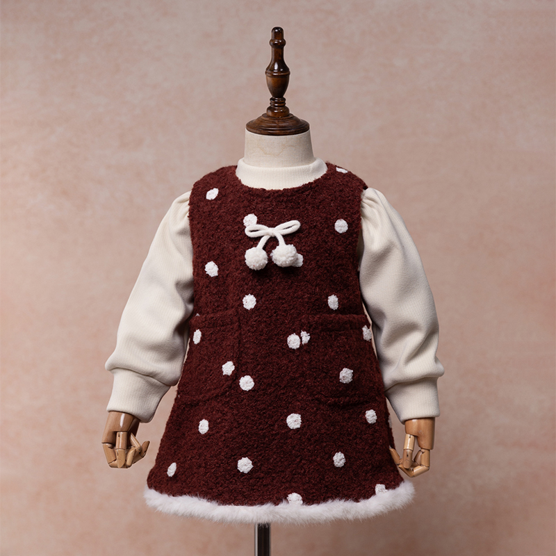 女宝宝周岁洋气纯色打底衫拜年服