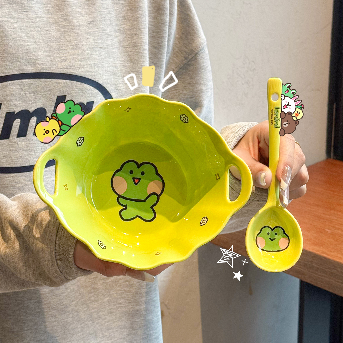 LINEFRIENDS双耳泡面碗卡通