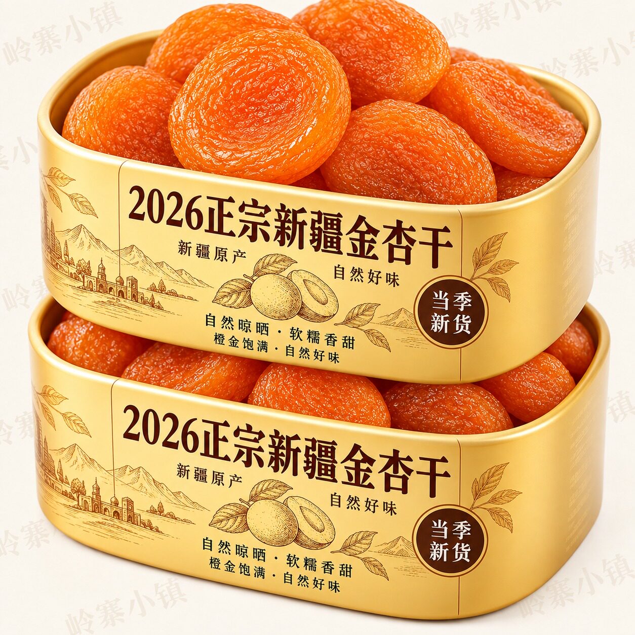 2026正宗特级新疆杏干特级无糖新货去核金杏干孕妇旗舰店零食解馋图片