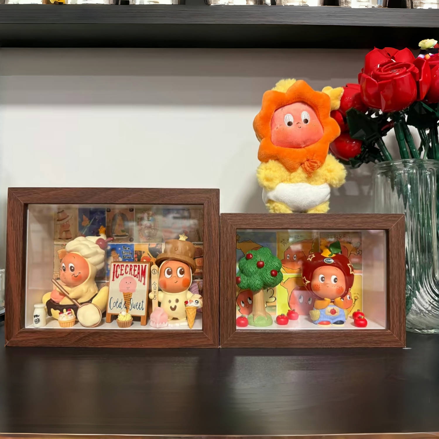 泡泡玛特收纳相框星星人相框星星人盲盒展示相框星星人收纳相框