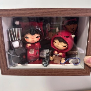 泡泡玛特小野逆造景jay周杰伦相框展示架展示盒盲盒收纳展示相框
