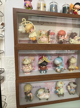 泡泡玛特DIMOO如果今天星期八盲盒收纳盒展示框相框展示架防尘