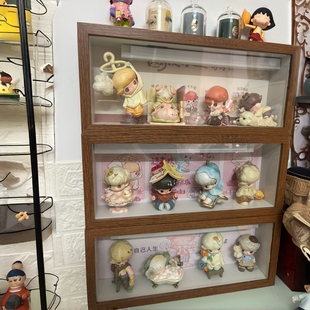 泡泡玛特DIMOO如果今天星期八盲盒收纳盒展示框相框展示架防尘