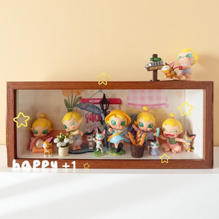泡泡玛特Baby Molly喵趣横生盲盒展示盒收纳盒相框防尘抽拉展示柜